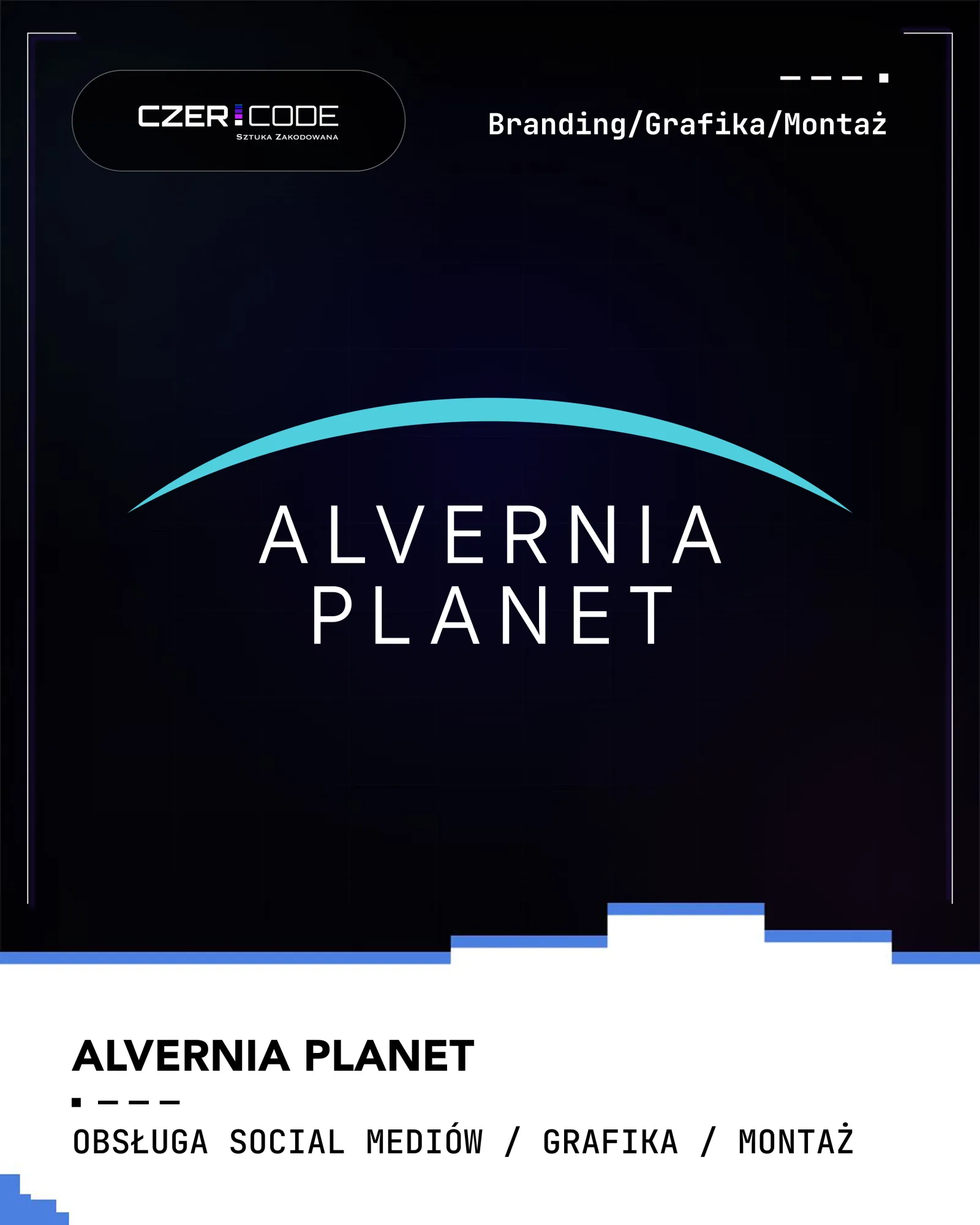 Plansza portfolio — social media Alvernia Planet
