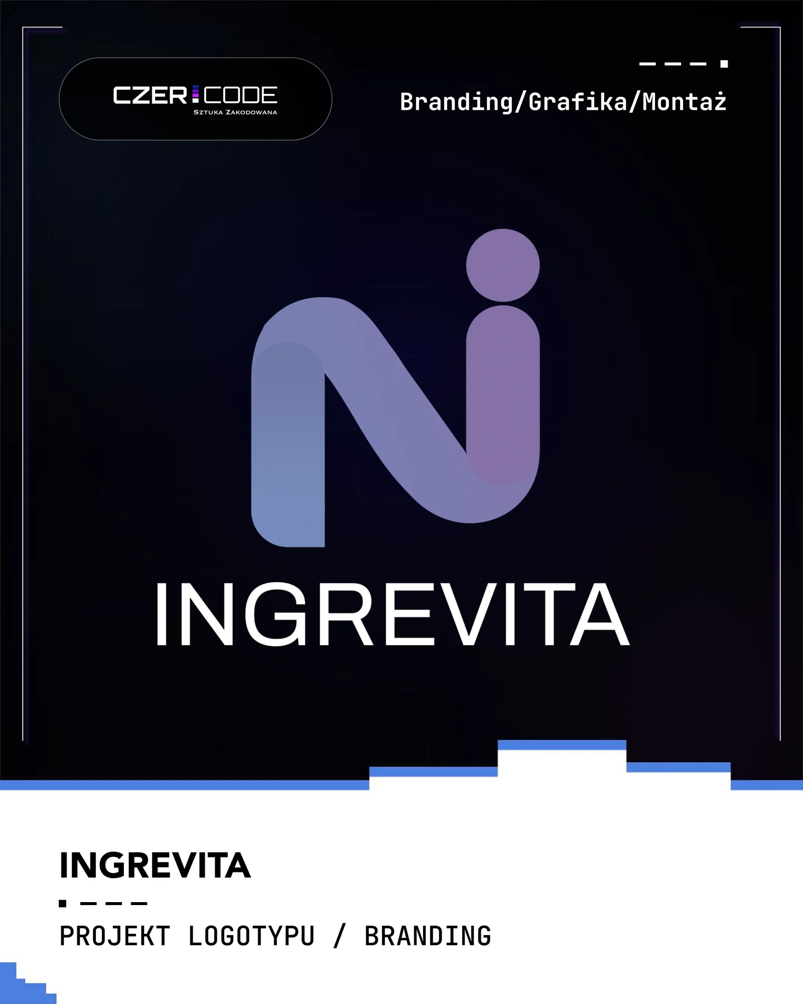 Plansza portfolio — logo i identyfikacja marki Ingrevita